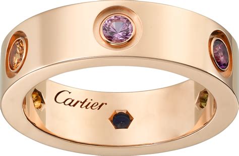 cartier ring pink gold